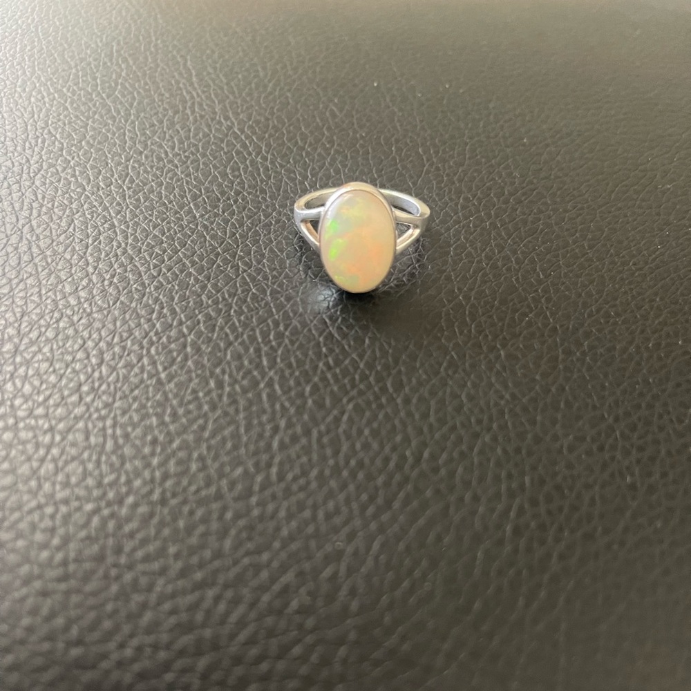 Ethiopian Opal Sterling Silver Ring